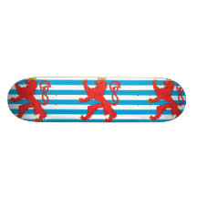 Zivile Fahne von Luxemburg, Litauen Flagge Skate Board