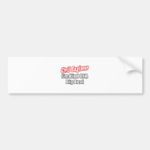 Zivile Ingenieur-… Art eines großen Abkommens Auto Sticker