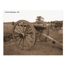 Zivile Kriegs-Kanone, Gettysburg, PA Postkarten