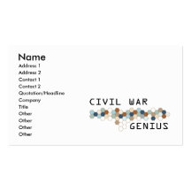 Ziviles Kriegs-Genie Visitenkarten Vorlage
