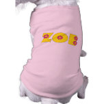 Zoe in Flores-Gelb Hund T-shirt