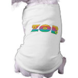 Zoe in Flores-Regenbogen Hund T-shirts