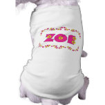 Zoe in Flores-Rosa Hunde Shirts