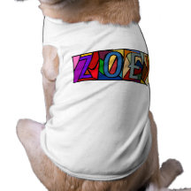 ZOEY ~ PERSONALISIERTES BGLETTERS ~ PET-WARE FÜR H HAUSTIER T-SHIRT