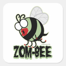 Zom-Biene Aufkleber