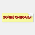 Zombie an Bord! Autoaufkleber