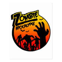 Zombie-Apokalypse Postkarte
