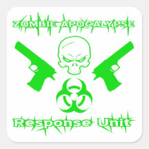 Zombie-Apokalypse-Warteeinheit Sticker