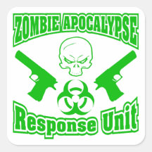 Zombie-Apokalypse-Warteeinheit Stickers