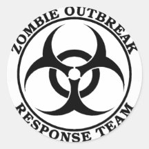 Zombie-Ausbruch-Warteteam (Biogefährdung) Sticker