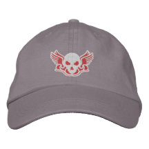 Zombie-Bahn-Verein-Rot Bestickte Caps