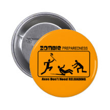 Zombie-Bereitschafts-Axt-Umladen-Entwurf Buttons