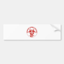 Zombie Bio-Gefahrnansteckung Autosticker