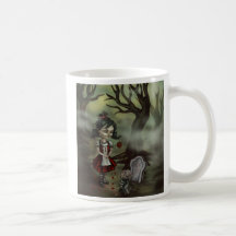 Zombie-Friedhofs-Mädchen Tasse