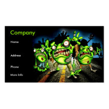 Zombie Frosch-Visitenkarte