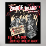 Zombie-Insel-Bar-Plakat