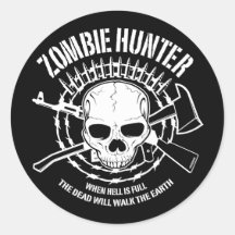 Zombie-Jäger-Aufkleber