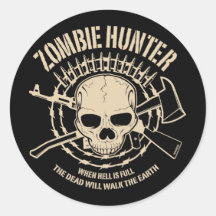 Zombie-Jäger-Aufkleber