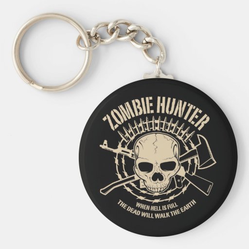 Zombie-Jäger Keychain Schlüsselband