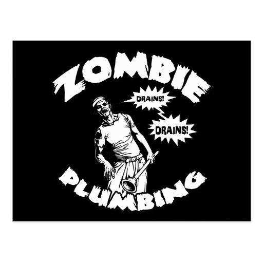 Zombie-Klempnerarbeit Postkarten