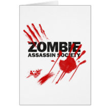 Zombie-Meuchelmörder-Gesellschaft Grußkarten