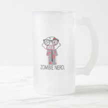 Zombie-Nerd. Zombie-Nerd-Göttin. Becher Tee Tasse