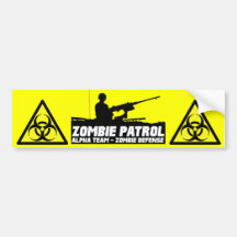 Zombie-Patrouille - Alphateam-Autoaufkleber