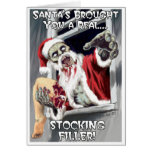 Zombie-Sankt-Weihnachtskarte