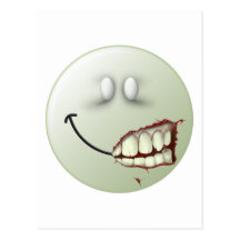 Zombie-Smiley Postkarten