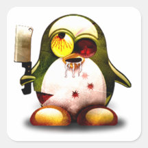 Zombie Tux (Linux Tux) Sticker