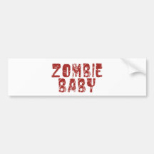 Zombiebaby Autoaufkleber