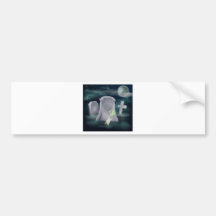 Zombiegrabillustration Autosticker