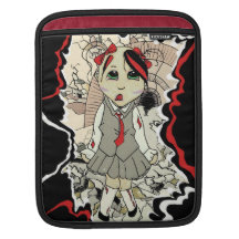 Zombiemädchen iPad Sleeve