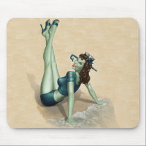 Zombiepinup-Mädchen mousepads