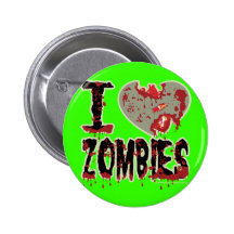 Zombies des Herzens I! Anstecknadelbutton
