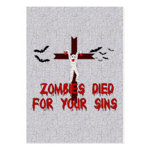 Zombies starben für Ihre Sünden Visitenkartenvorlage