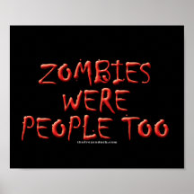 Zombies waren Leute auch Plakatdrucke
