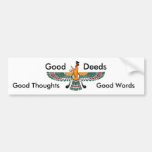 Zoroastrian-Motto-Autoaufkleber