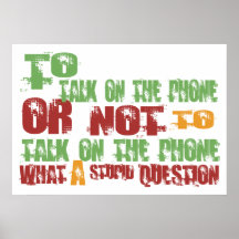 Zu am Telefon sprechen Posterdrucke
