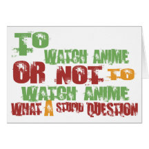 Zu Anime aufpassen Grußkarte