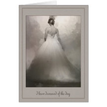 Zu meiner Ehemann-schönen Braut, die Hochzeit träu Grußkarte