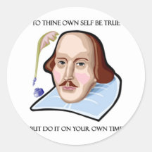 zu-thine-eigen-Selbst--sein-wahr-aber Sticker