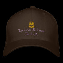 Zu und Liebe in L.A. Brown wohnen bestickte kappen
