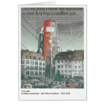 Zu voll grußkarte