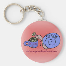 Zucker-und Schnecke-Logo Schlüsselbänder