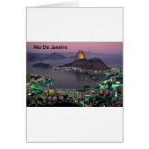 Zuckerhut-Berg Brasiliens Rio de Janeiro (St.K.) Karte