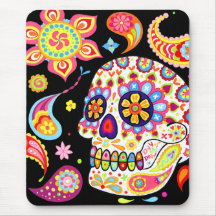 Zuckerschädel-Kunst Mousepad Tag der Toten