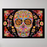 Zuckerschädel-Kunst-Plakat-Druck