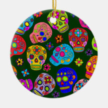 Zuckerschädel Weihnachtsornament