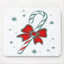 Zuckerstange mit Bogengeschenken Mauspads